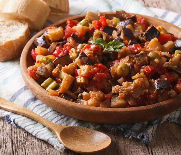 Caponata com Azeite Cocinero Extra Virgem