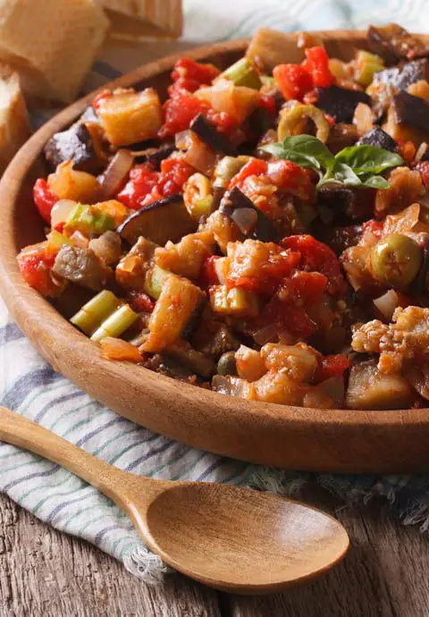 Caponata com Azeite Cocinero Extra Virgem