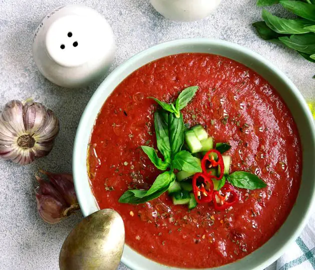 Receita de Gazpacho Espanhol