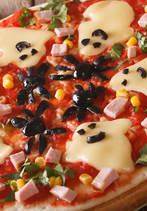 Pizza de Halloween Cocinero